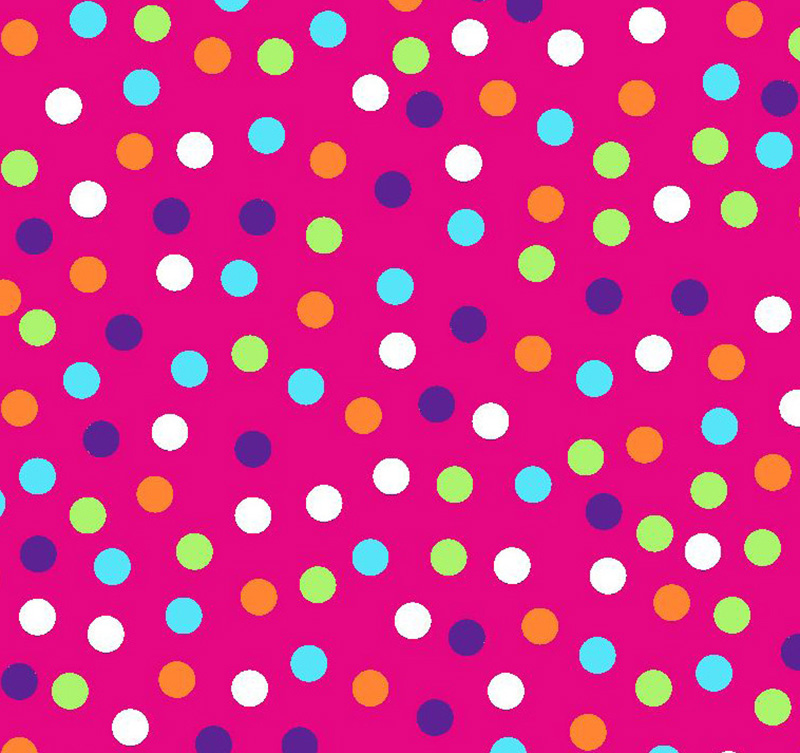 Turtle Talk: Colourful Spots on Pink - Click Image to Close